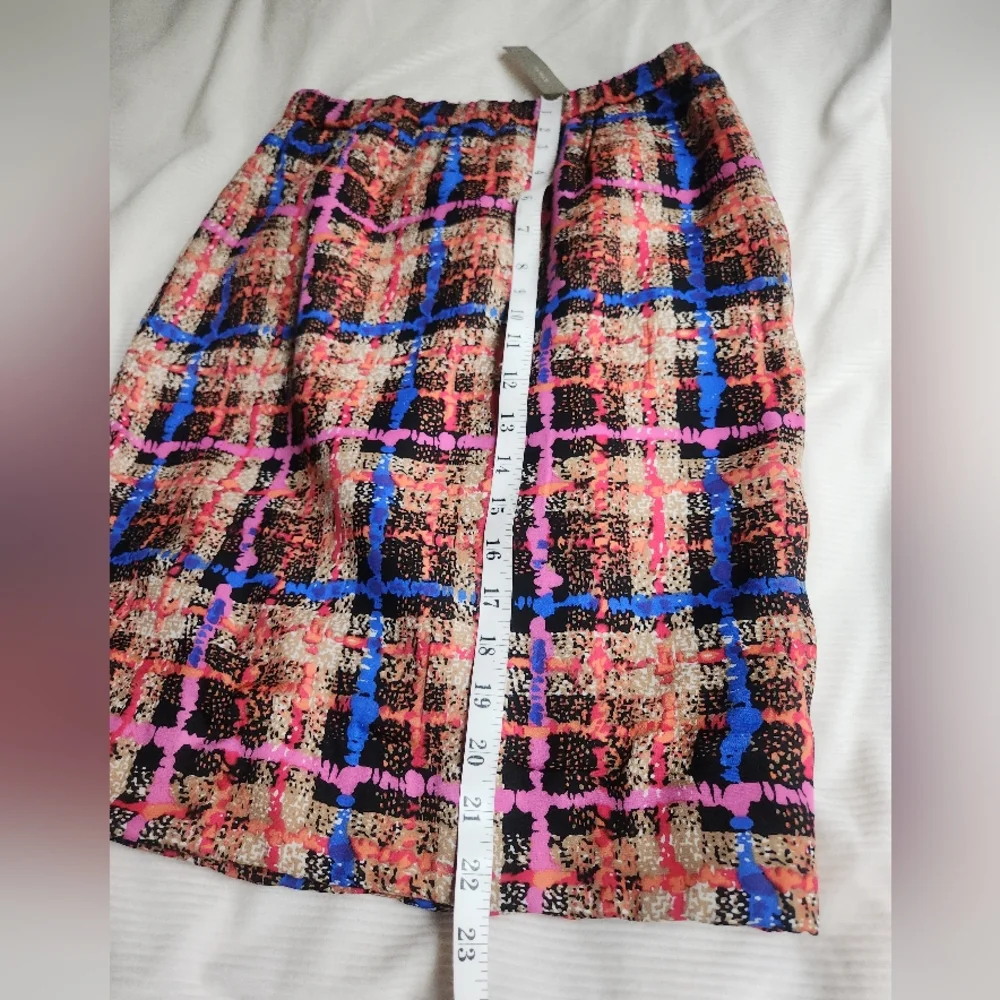 Jcrew Silk Pencil Skirt Multicolor Sz 4 Nwt Retail $240